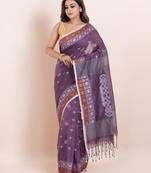 Pure cotton handloom saree with blouse fabric