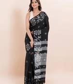 Pure cotton handloom saree with blouse fabric