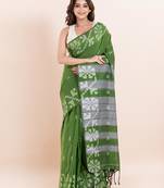 Pure cotton handloom saree with blouse fabric