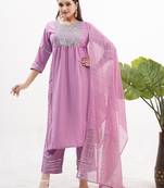 Pink sequence embroidery silk salwar kameez suit