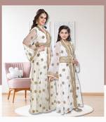 Arabian Kaftan Golden Embroidered Dress