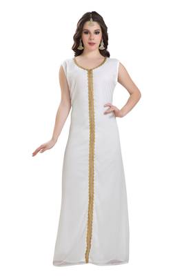 Arabian Kaftan Golden Embroidered Dress 2