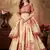 off white floral digital printed organza bridal lehenga set choli with dupatta