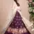 purple dori embroidered silk bridal wedding lehenga set choli with dupatta