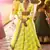 neon embroidery thai silk bridal lehenga set choli with dupatta