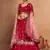 rani pink sequins georgette lehenga set choli with dupatta