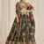 green sequins organza event lehenga set choli with dupatta with dupatta