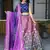 purple printed art silk event lehenga set choli with dupatta