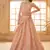 peach embroidery work net lehenga set choli with dupatta