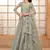grey embroidered net lehenga set choli with dupatta with dupatta