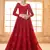 red embroidered net wedding lehenga set choli with dupatta with dupatta