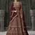 Maroon Jarkan Work Georgette Bridal Lehenga Choli