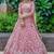 Pink Dori Work Soft Net Ceremony Wear Lehenga Choli