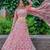 Pink Dori Work Soft Net Ceremony Wear Lehenga Choli