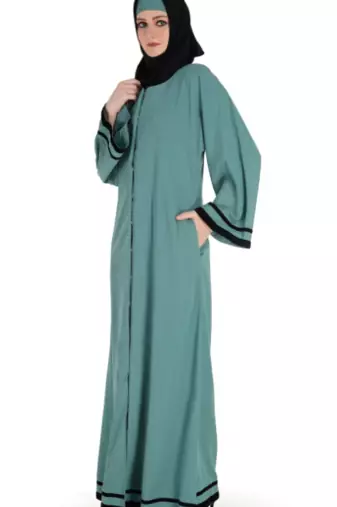 Sana Nida Dubai Sea Green Abaya