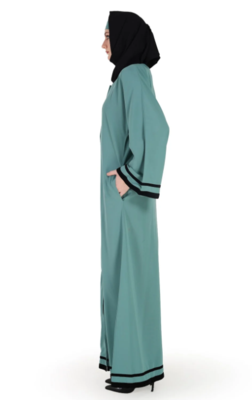 Sana Nida Dubai Sea Green Abaya 3