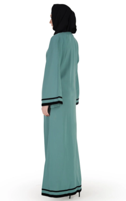Sana Nida Dubai Sea Green Abaya 6