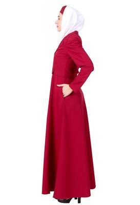 Removable Coat Abaya With Sleeveless Dress 5