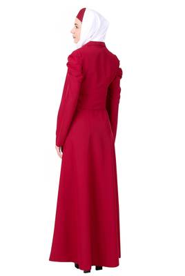 Removable Coat Abaya With Sleeveless Dress 6
