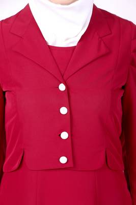 Removable Coat Abaya With Sleeveless Dress 7