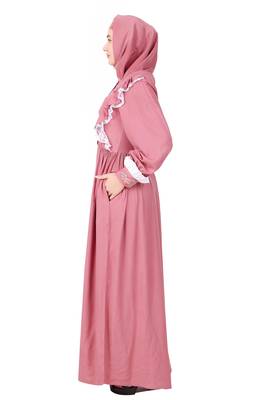 Fancy Nursing Friendly Soft Rayon Abaya 5