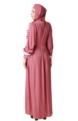 Fancy Nursing Friendly Soft Rayon Abaya 6
