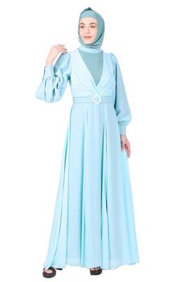 Nida & Georgette Relaxed Fit Abaya 1