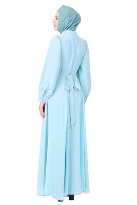 Nida & Georgette Relaxed Fit Abaya 4