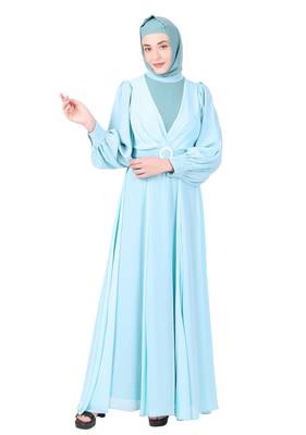 Nida & Georgette Relaxed Fit Abaya 5
