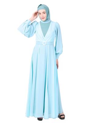 Nida & Georgette Relaxed Fit Abaya 11