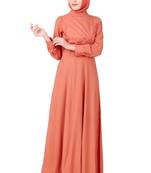 Angrakha Inspired Mandarin Collar Rayon Abaya