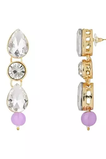 traditional pearl & stone necklace jewellery set 