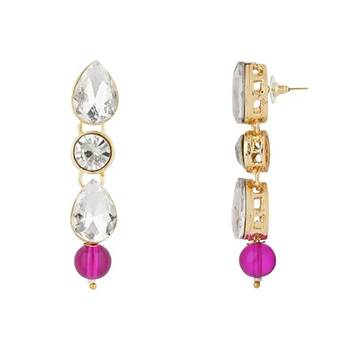 traditional pearl & stone necklace jewellery set  4