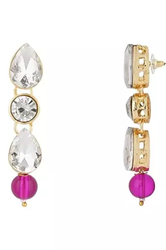 traditional pearl & stone necklace jewellery set 