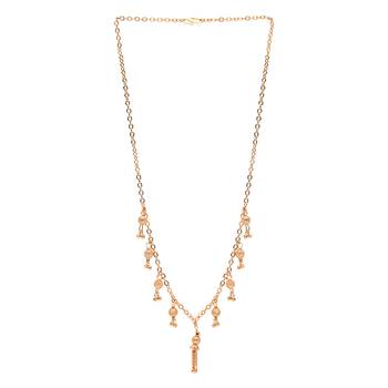 gold plated chain ethnic beadwork necklace jewellery set  3