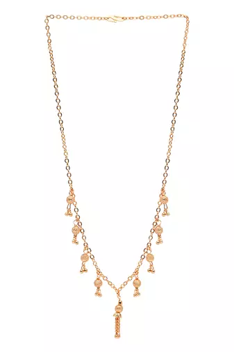 gold plated chain ethnic beadwork necklace jewellery set 