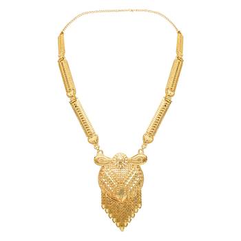 traditional long necklace jewellery set  3