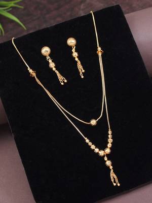 ethnic long chain necklace set  1