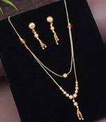 ethnic long chain necklace set 