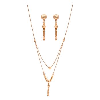 ethnic long chain necklace set  2
