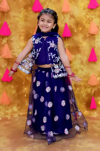 Kid1 rose bliss lehenga choli