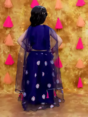 Kid1 rose bliss lehenga choli 2