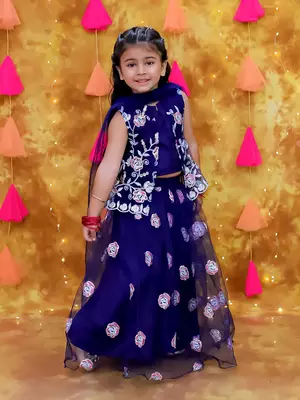 Kid1 rose bliss lehenga choli 3