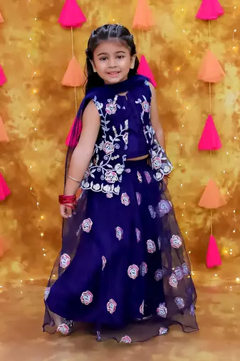 Kid1 rose bliss lehenga choli