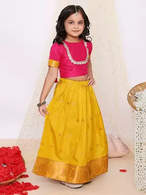 Kid1 jacquard pattu pavdai 3
