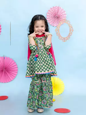buti-jaal kurti sharara set 1