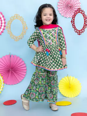 buti-jaal kurti sharara set 3