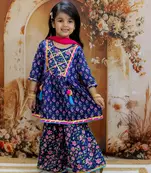 Buti-Jaal Kurti Sharara Set