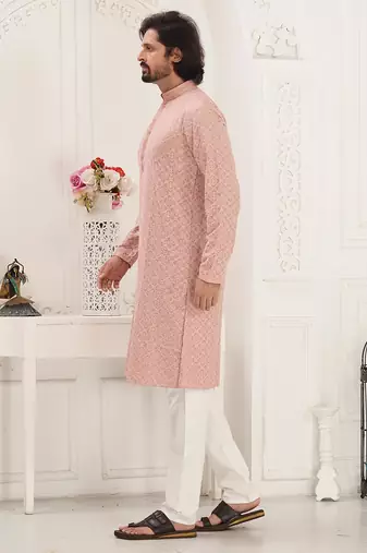 Arruga sylish sequins embroidery rayon kurta pajama