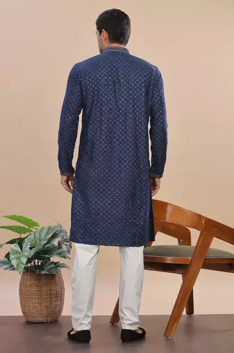 Arruga sylish sequins embroidery rayon kurta pajama